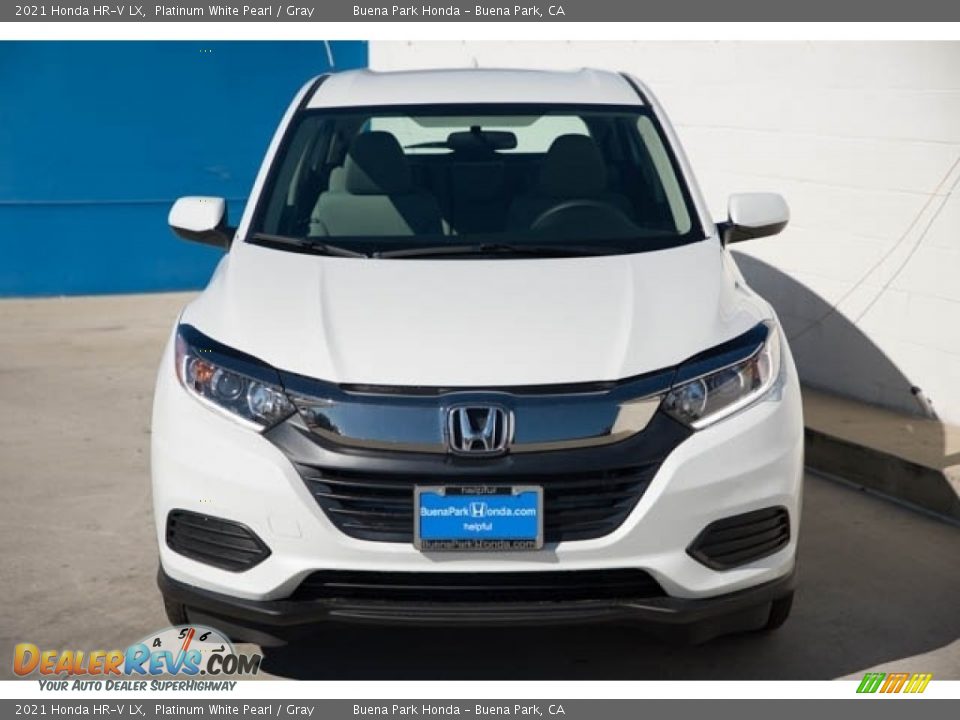 2021 Honda HR-V LX Platinum White Pearl / Gray Photo #3
