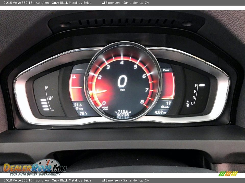 2018 Volvo S60 T5 Inscription Gauges Photo #23