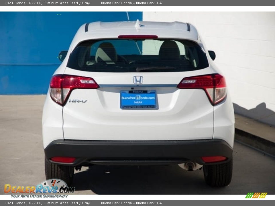 2021 Honda HR-V LX Platinum White Pearl / Gray Photo #7