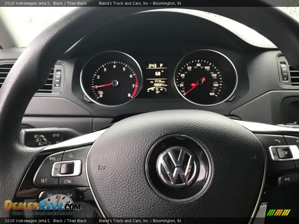 2016 Volkswagen Jetta S Black / Titan Black Photo #15