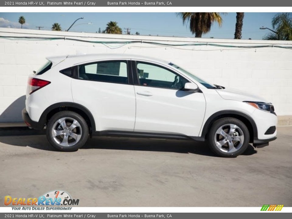 2021 Honda HR-V LX Platinum White Pearl / Gray Photo #10