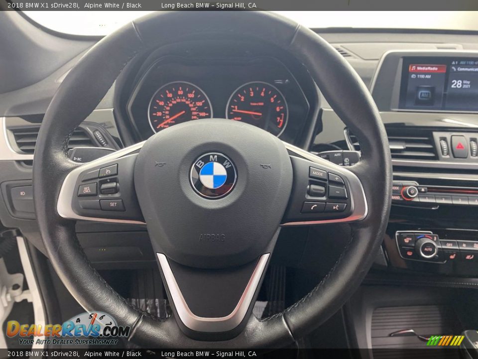 2018 BMW X1 sDrive28i Alpine White / Black Photo #18