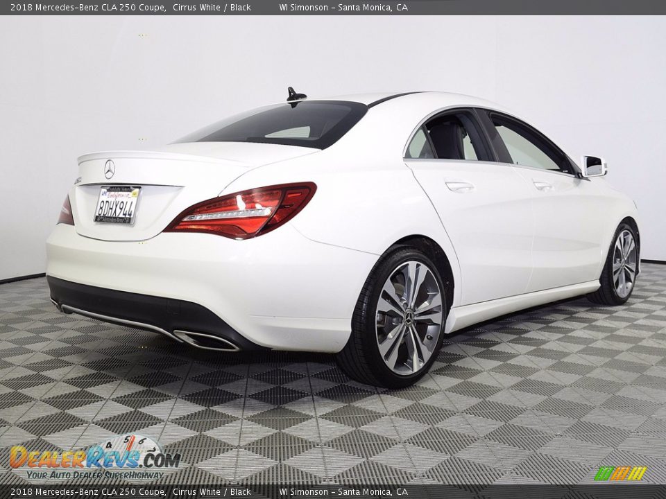 2018 Mercedes-Benz CLA 250 Coupe Cirrus White / Black Photo #3