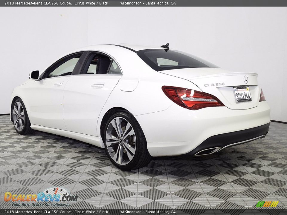 2018 Mercedes-Benz CLA 250 Coupe Cirrus White / Black Photo #4