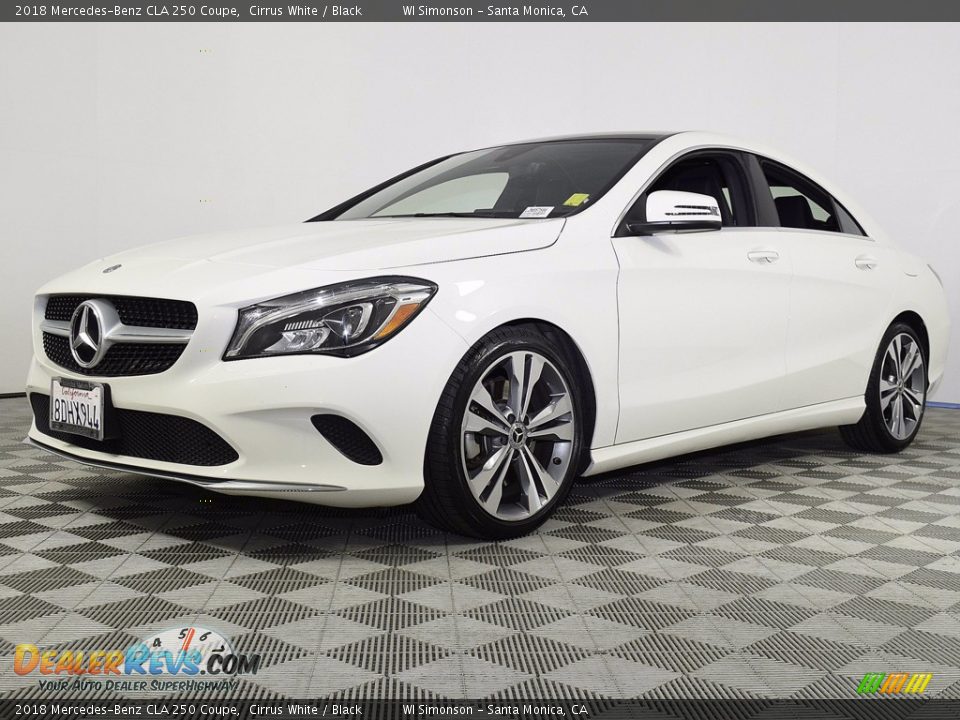 2018 Mercedes-Benz CLA 250 Coupe Cirrus White / Black Photo #6