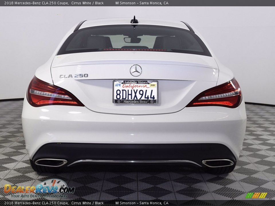 2018 Mercedes-Benz CLA 250 Coupe Cirrus White / Black Photo #8