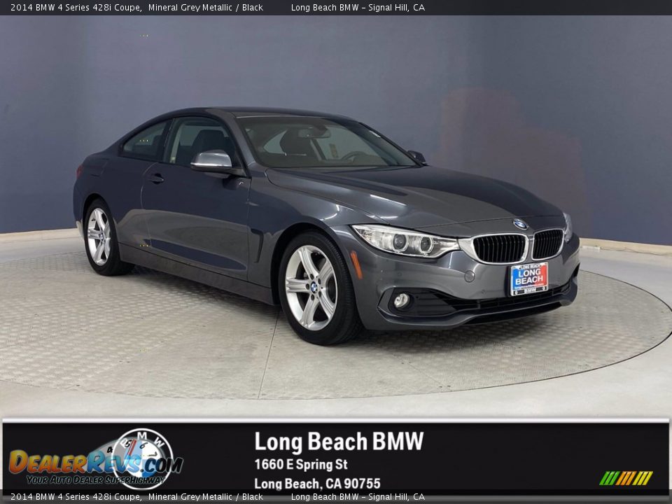 2014 BMW 4 Series 428i Coupe Mineral Grey Metallic / Black Photo #1