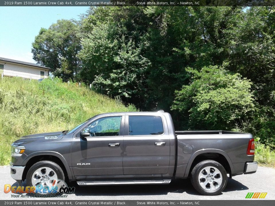 2019 Ram 1500 Laramie Crew Cab 4x4 Granite Crystal Metallic / Black Photo #1