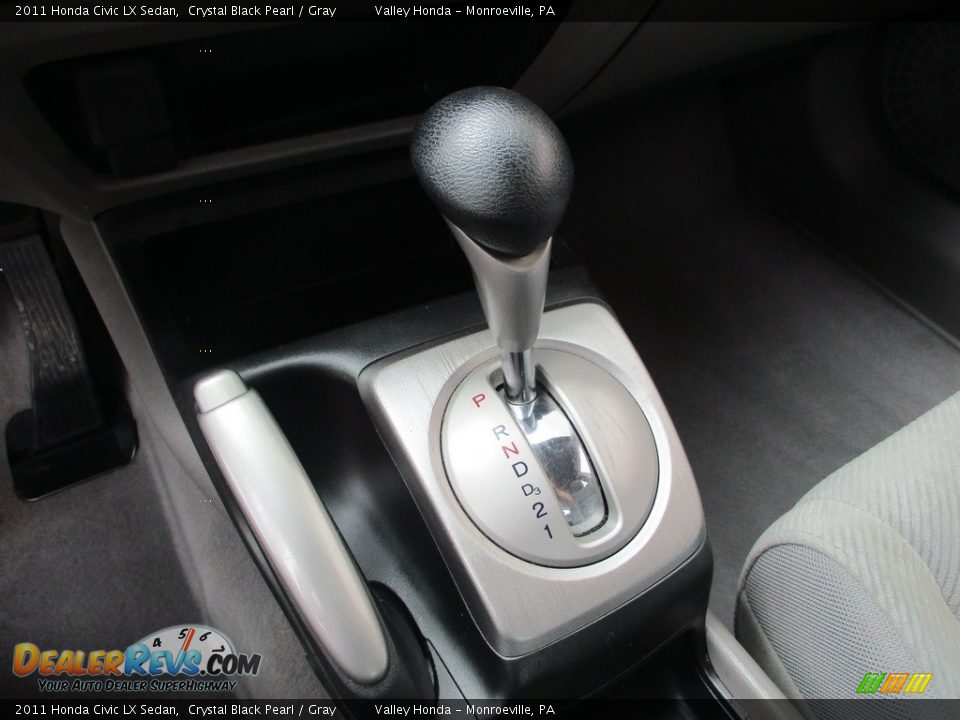 2011 Honda Civic LX Sedan Crystal Black Pearl / Gray Photo #18