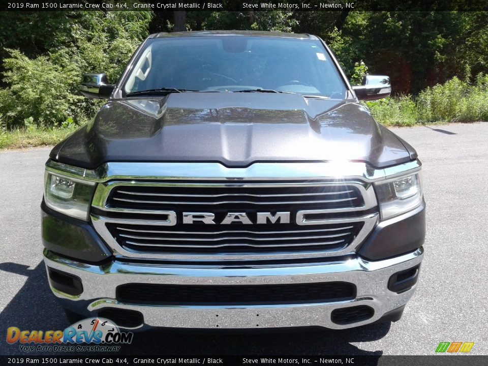 2019 Ram 1500 Laramie Crew Cab 4x4 Granite Crystal Metallic / Black Photo #3