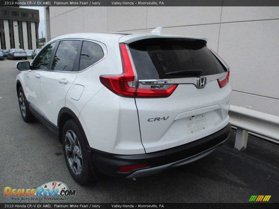 2019 Honda CR-V EX AWD Platinum White Pearl / Ivory Photo #3