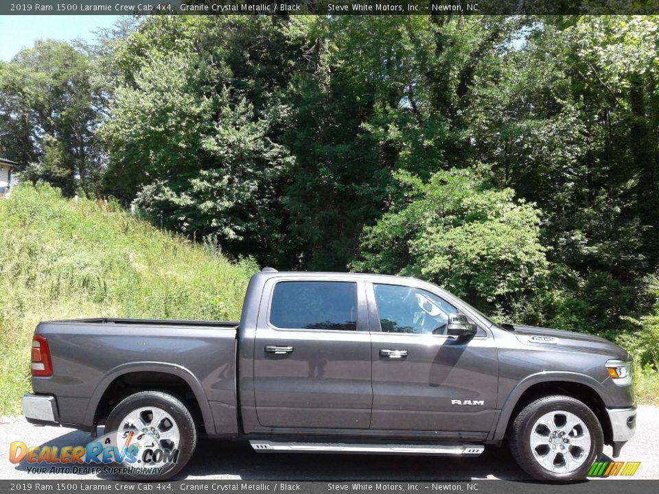 2019 Ram 1500 Laramie Crew Cab 4x4 Granite Crystal Metallic / Black Photo #6