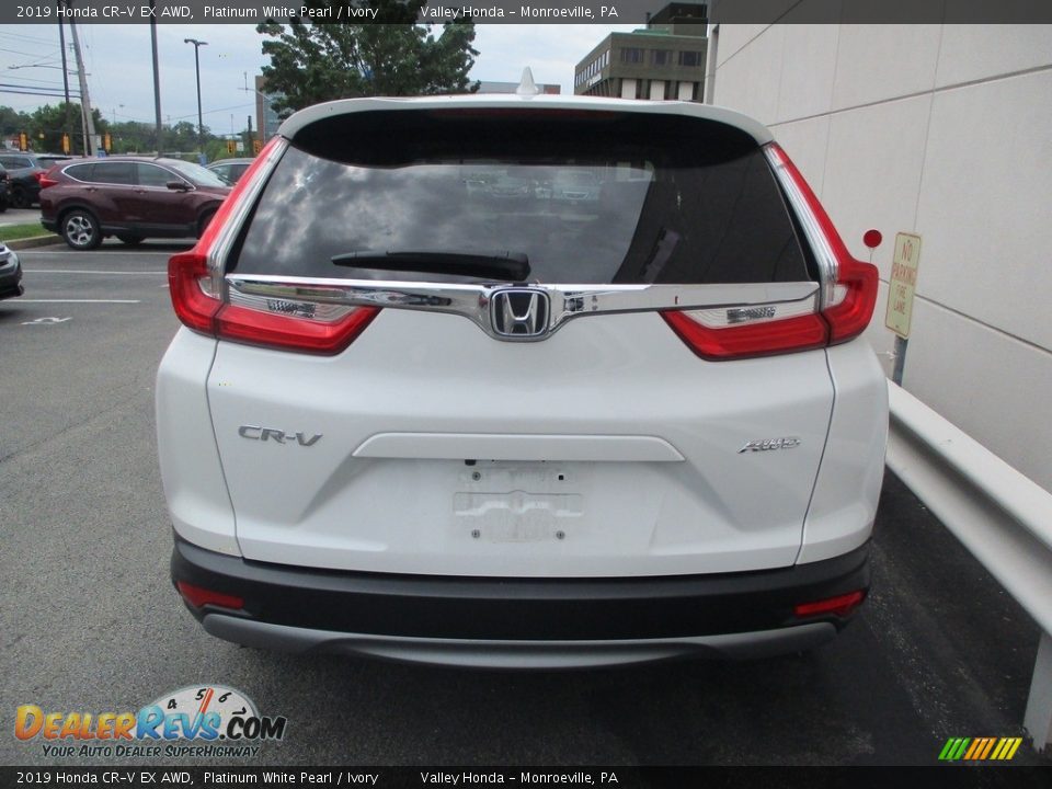 2019 Honda CR-V EX AWD Platinum White Pearl / Ivory Photo #4