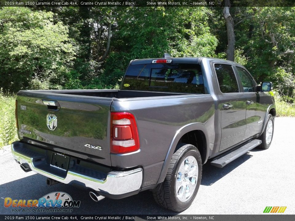 2019 Ram 1500 Laramie Crew Cab 4x4 Granite Crystal Metallic / Black Photo #7