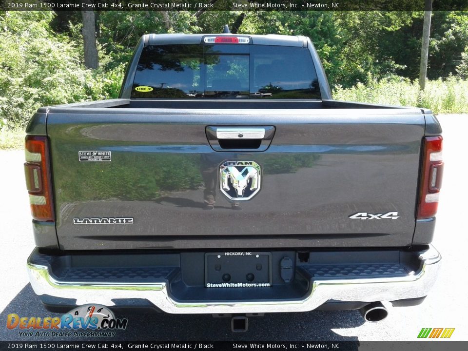 2019 Ram 1500 Laramie Crew Cab 4x4 Granite Crystal Metallic / Black Photo #8