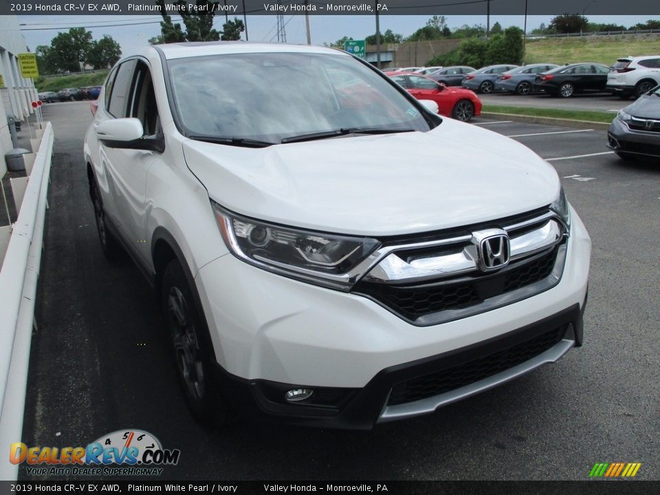 2019 Honda CR-V EX AWD Platinum White Pearl / Ivory Photo #7