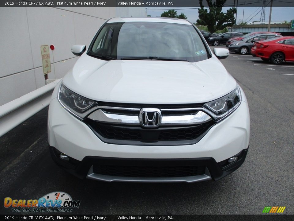 2019 Honda CR-V EX AWD Platinum White Pearl / Ivory Photo #8