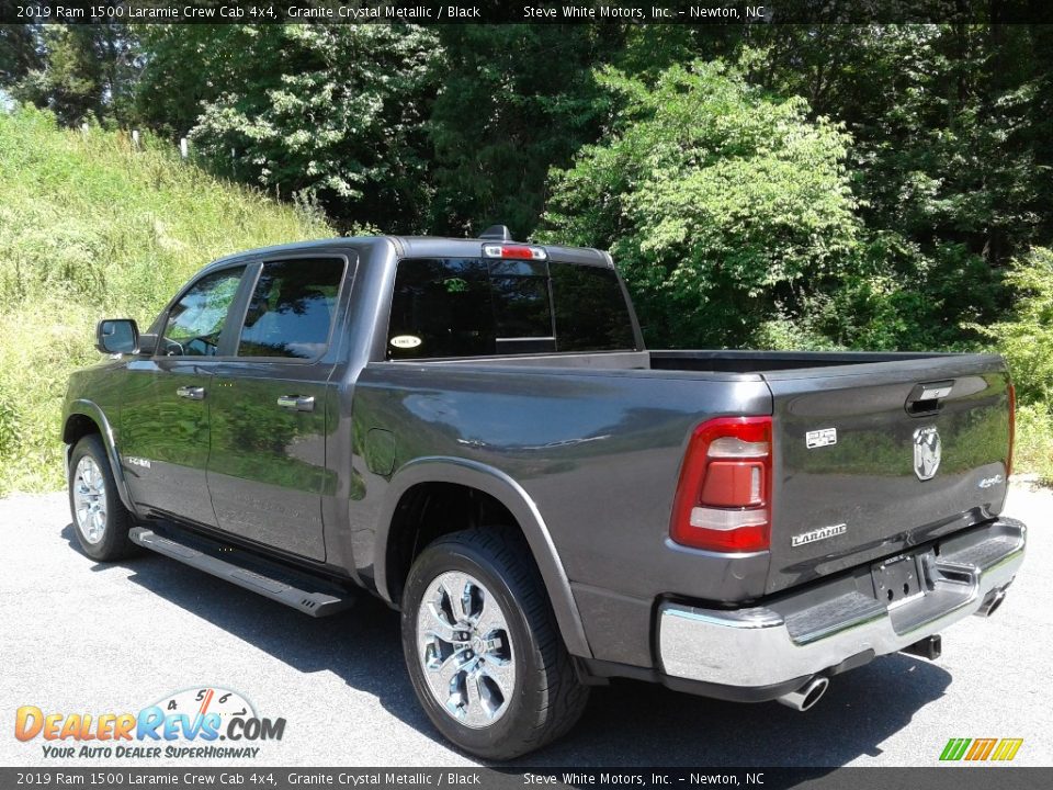 2019 Ram 1500 Laramie Crew Cab 4x4 Granite Crystal Metallic / Black Photo #10