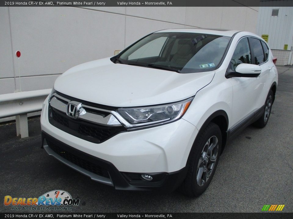 2019 Honda CR-V EX AWD Platinum White Pearl / Ivory Photo #9