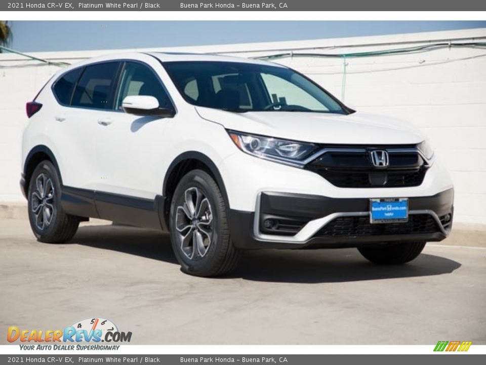 2021 Honda CR-V EX Platinum White Pearl / Black Photo #1