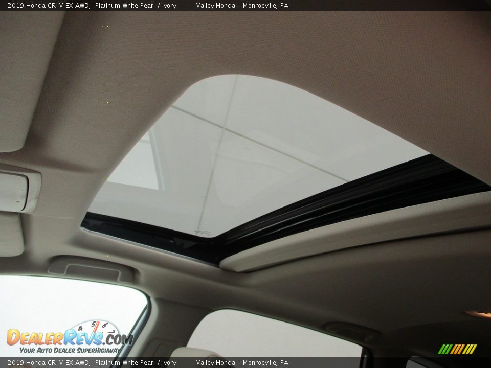 2019 Honda CR-V EX AWD Platinum White Pearl / Ivory Photo #13