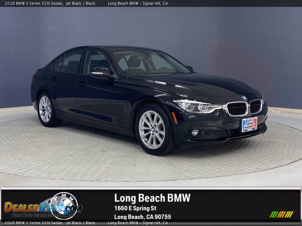 2018 BMW 3 Series 320i Sedan Jet Black / Black Photo #1