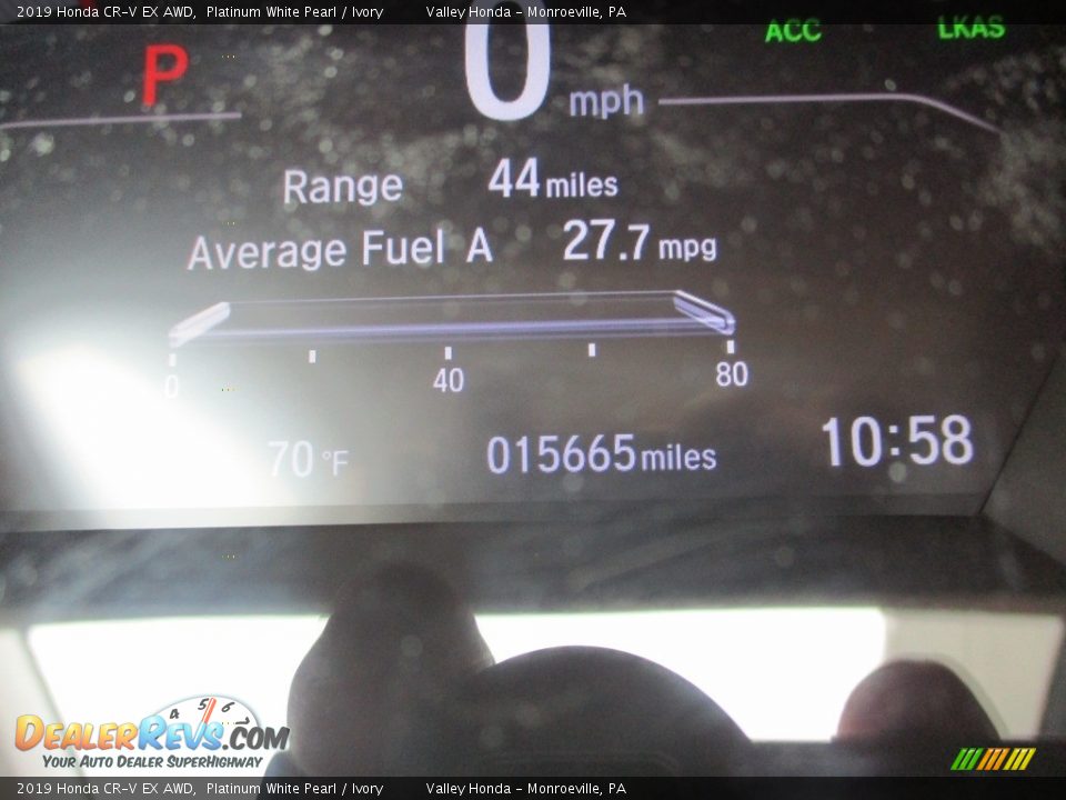 2019 Honda CR-V EX AWD Platinum White Pearl / Ivory Photo #20