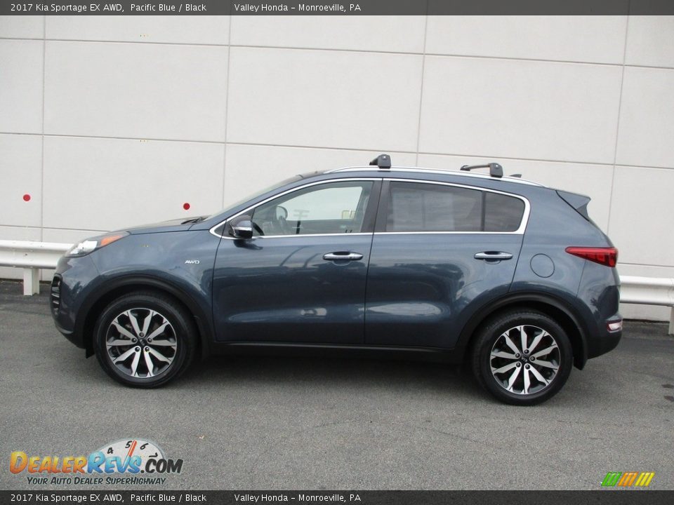 2017 Kia Sportage EX AWD Pacific Blue / Black Photo #2