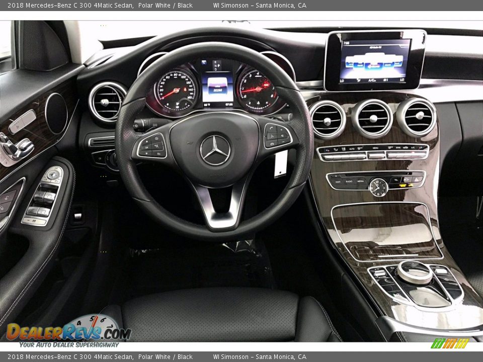 2018 Mercedes-Benz C 300 4Matic Sedan Polar White / Black Photo #4