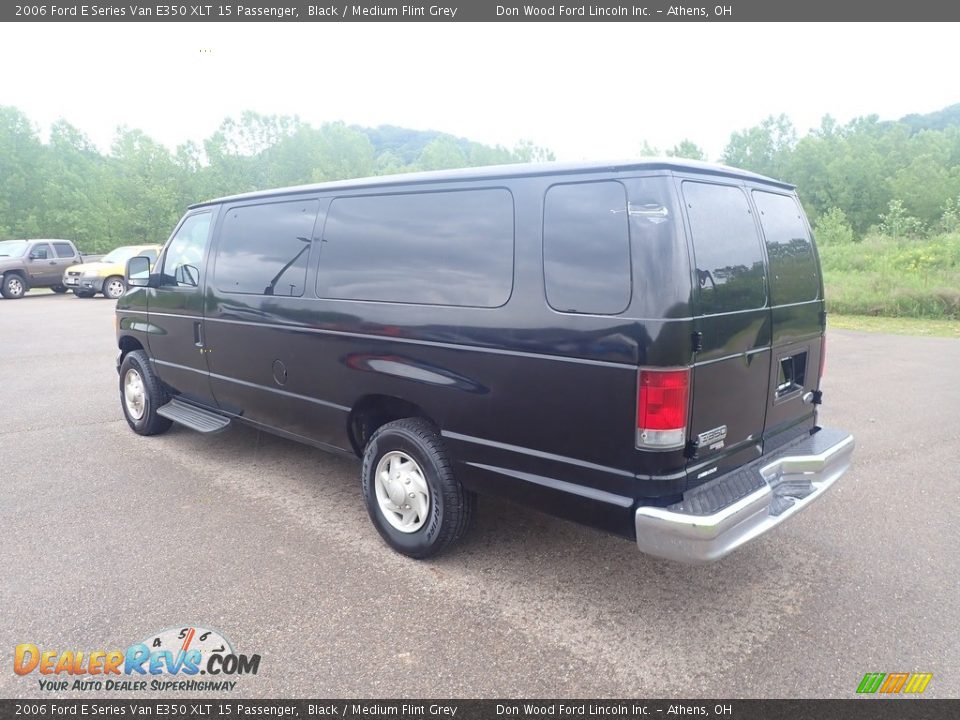 Black 2006 Ford E Series Van E350 XLT 15 Passenger Photo #11