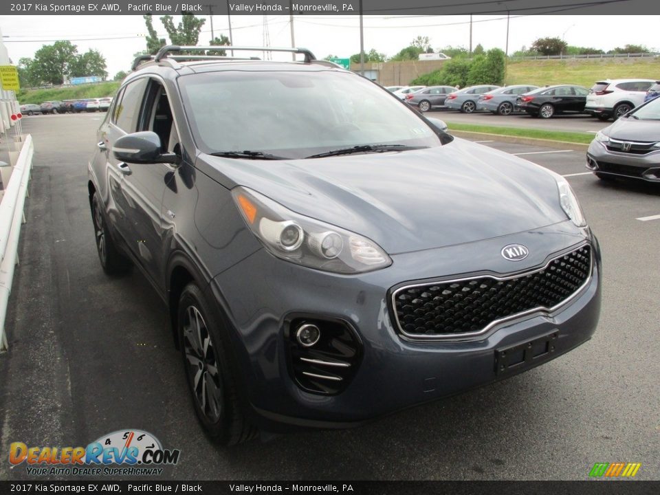 2017 Kia Sportage EX AWD Pacific Blue / Black Photo #7