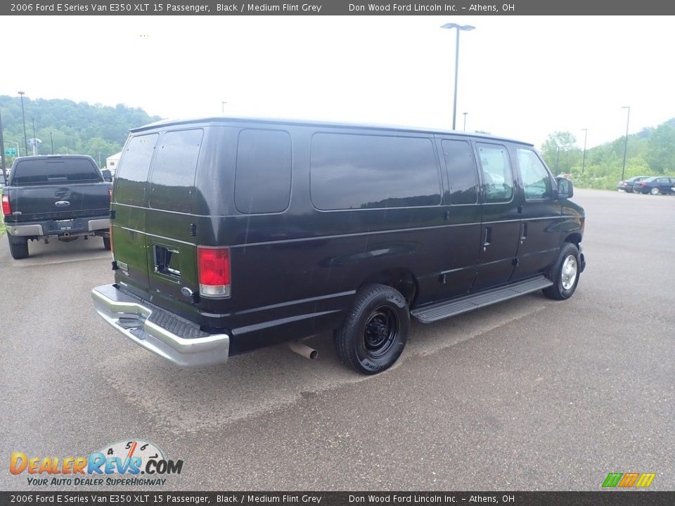 2006 Ford E Series Van E350 XLT 15 Passenger Black / Medium Flint Grey Photo #15