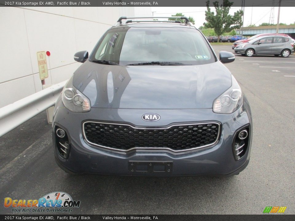 2017 Kia Sportage EX AWD Pacific Blue / Black Photo #8