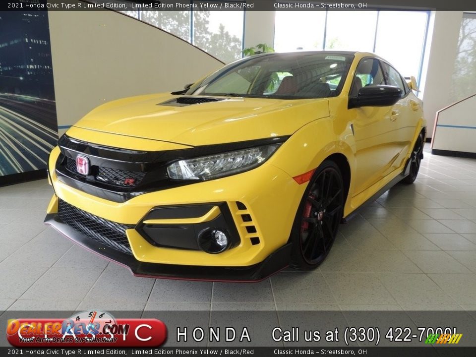 2021 Honda Civic Type R Limited Edition Limited Edition Phoenix Yellow / Black/Red Photo #1