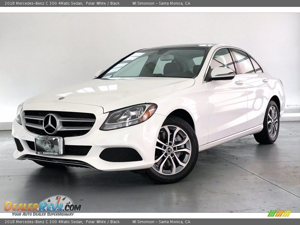 2018 Mercedes-Benz C 300 4Matic Sedan Polar White / Black Photo #12