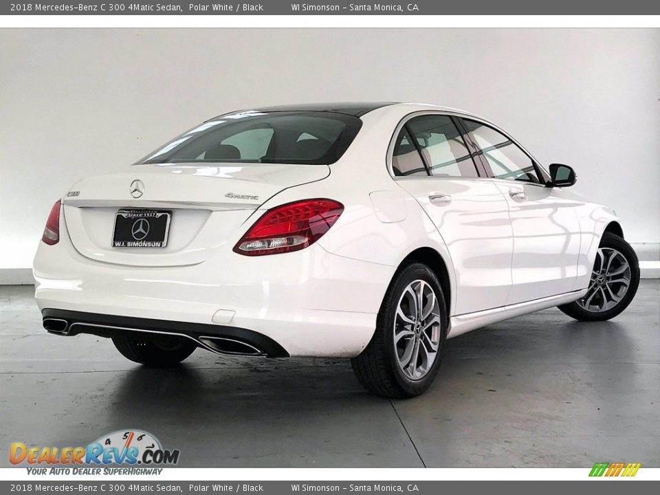 2018 Mercedes-Benz C 300 4Matic Sedan Polar White / Black Photo #13