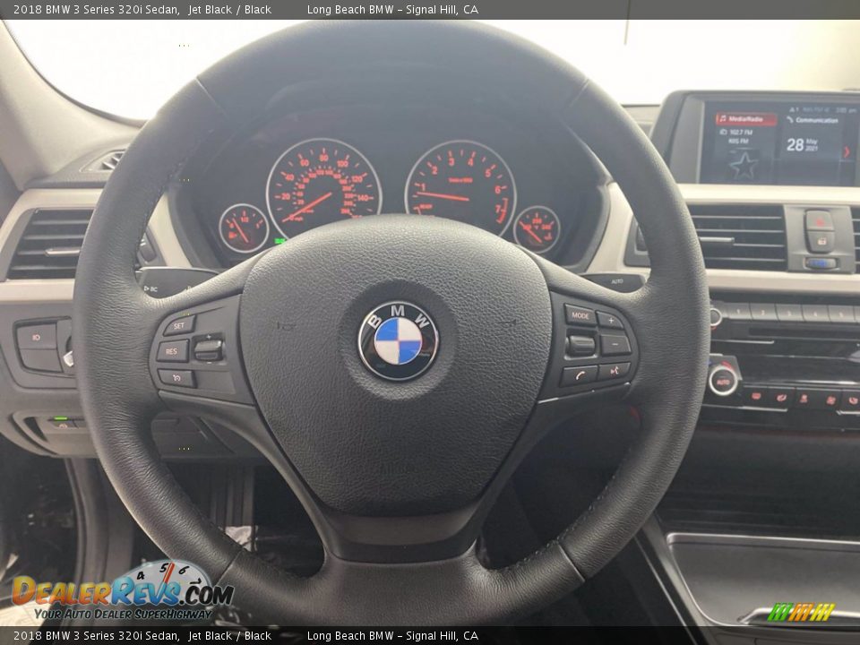 2018 BMW 3 Series 320i Sedan Jet Black / Black Photo #18