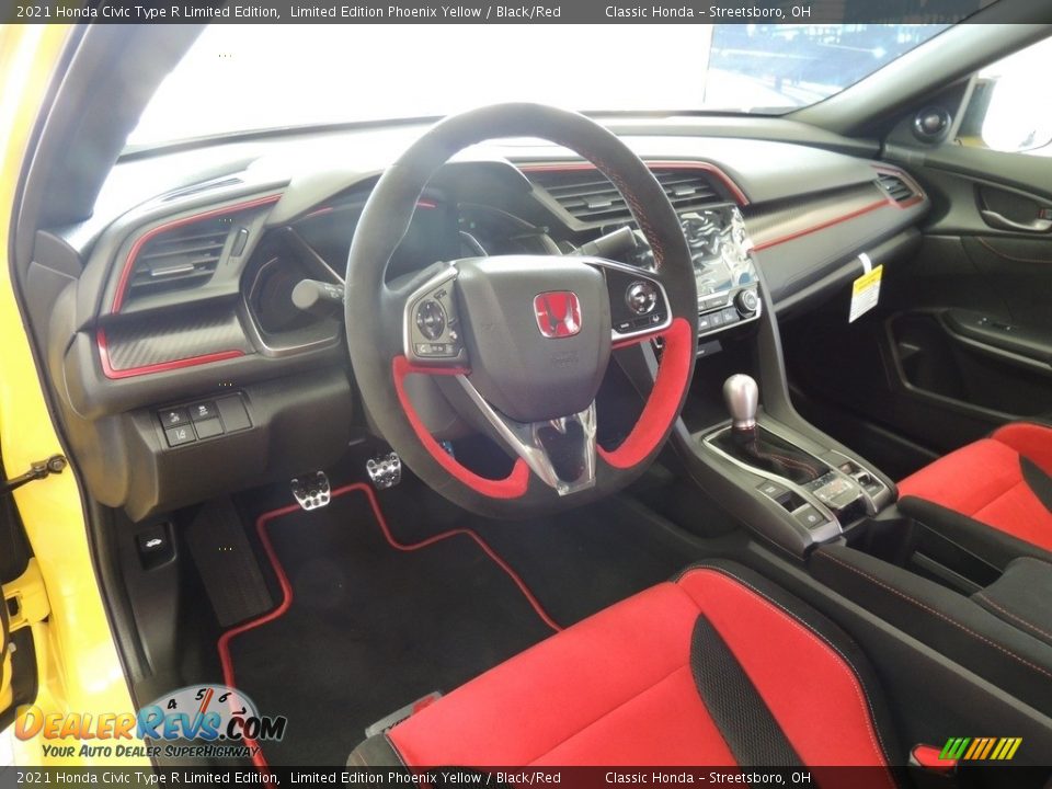 Black/Red Interior - 2021 Honda Civic Type R Limited Edition Photo #10