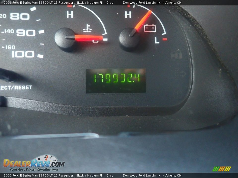 2006 Ford E Series Van E350 XLT 15 Passenger Black / Medium Flint Grey Photo #33