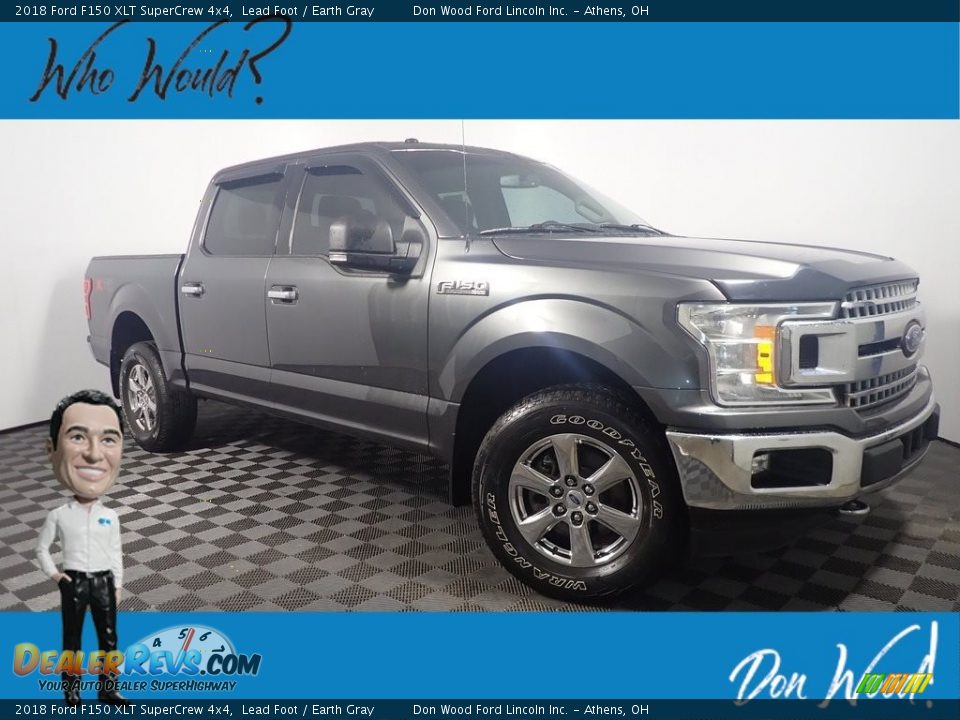 2018 Ford F150 XLT SuperCrew 4x4 Lead Foot / Earth Gray Photo #1