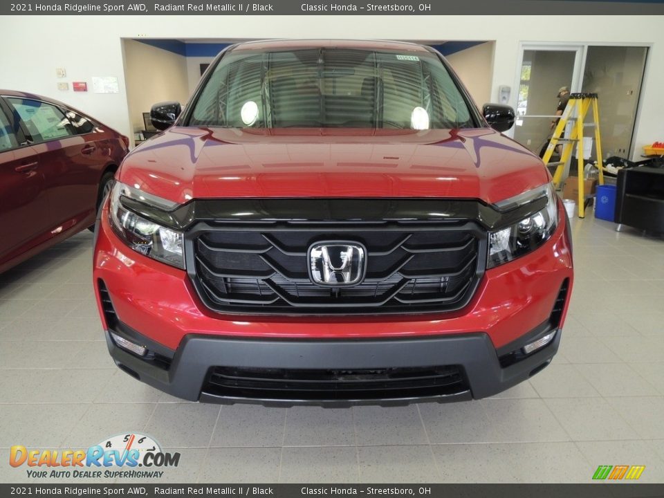 2021 Honda Ridgeline Sport AWD Radiant Red Metallic II / Black Photo #2