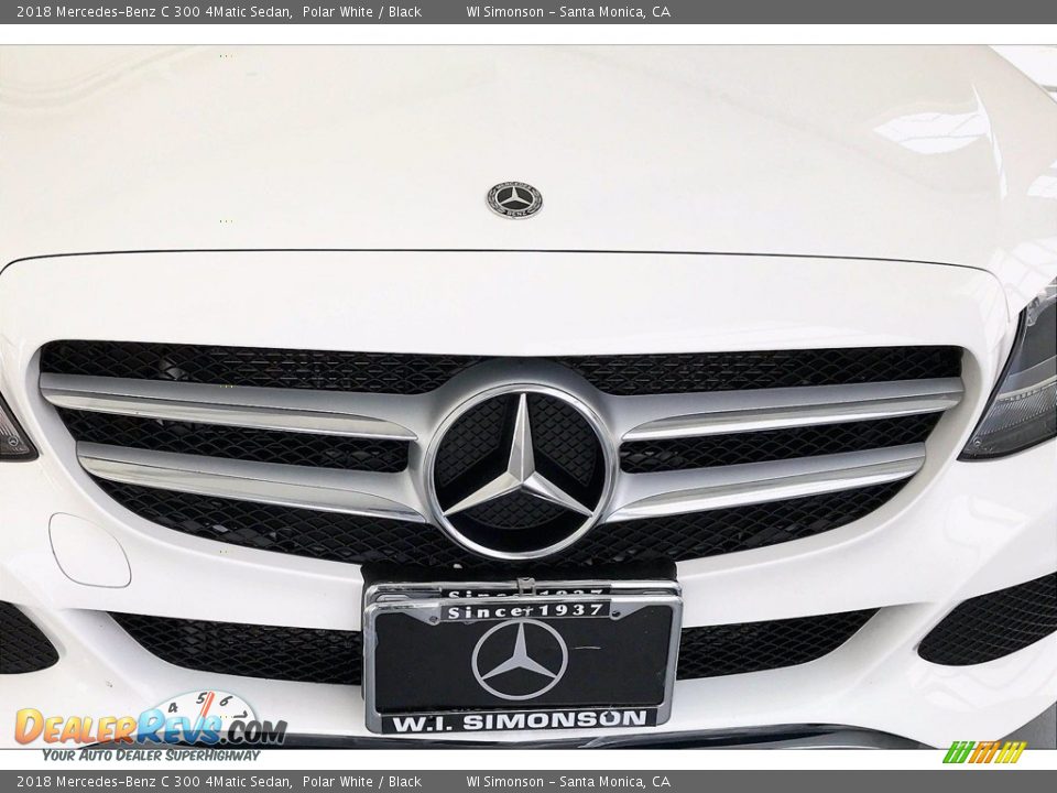 2018 Mercedes-Benz C 300 4Matic Sedan Polar White / Black Photo #30