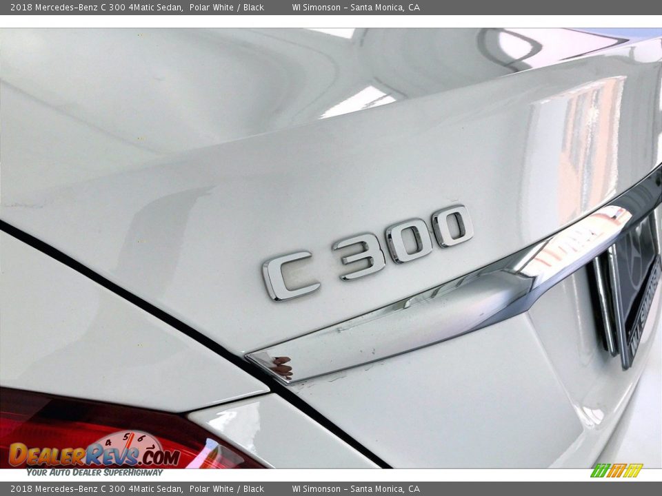 2018 Mercedes-Benz C 300 4Matic Sedan Polar White / Black Photo #31