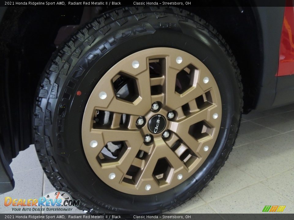2021 Honda Ridgeline Sport AWD Radiant Red Metallic II / Black Photo #11