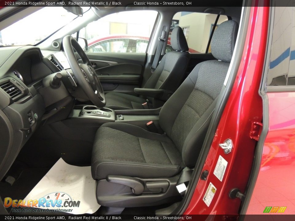 2021 Honda Ridgeline Sport AWD Radiant Red Metallic II / Black Photo #13