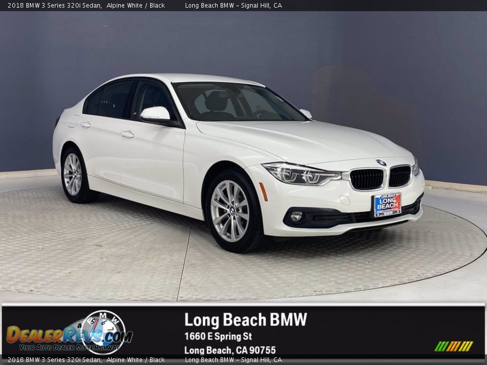 2018 BMW 3 Series 320i Sedan Alpine White / Black Photo #1