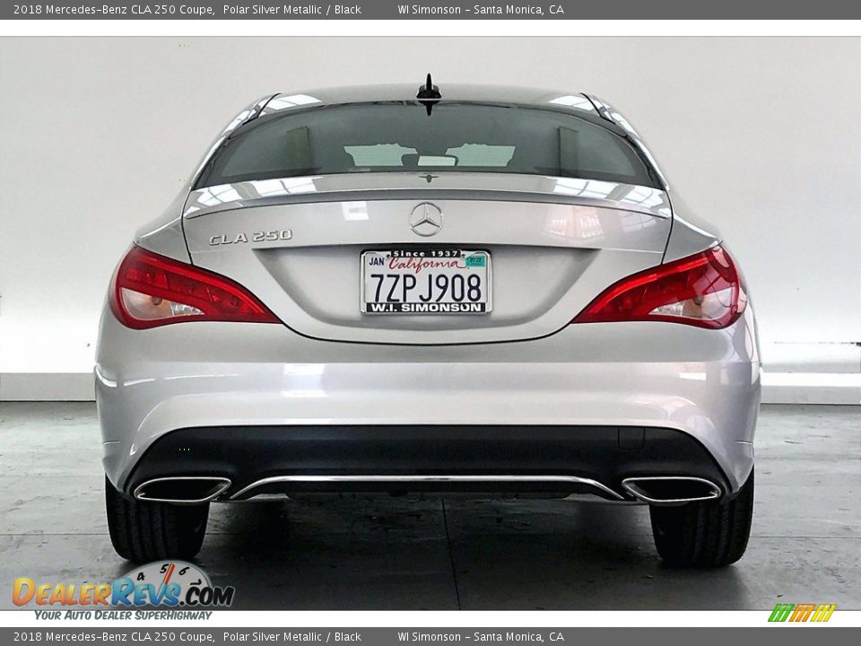 2018 Mercedes-Benz CLA 250 Coupe Polar Silver Metallic / Black Photo #3