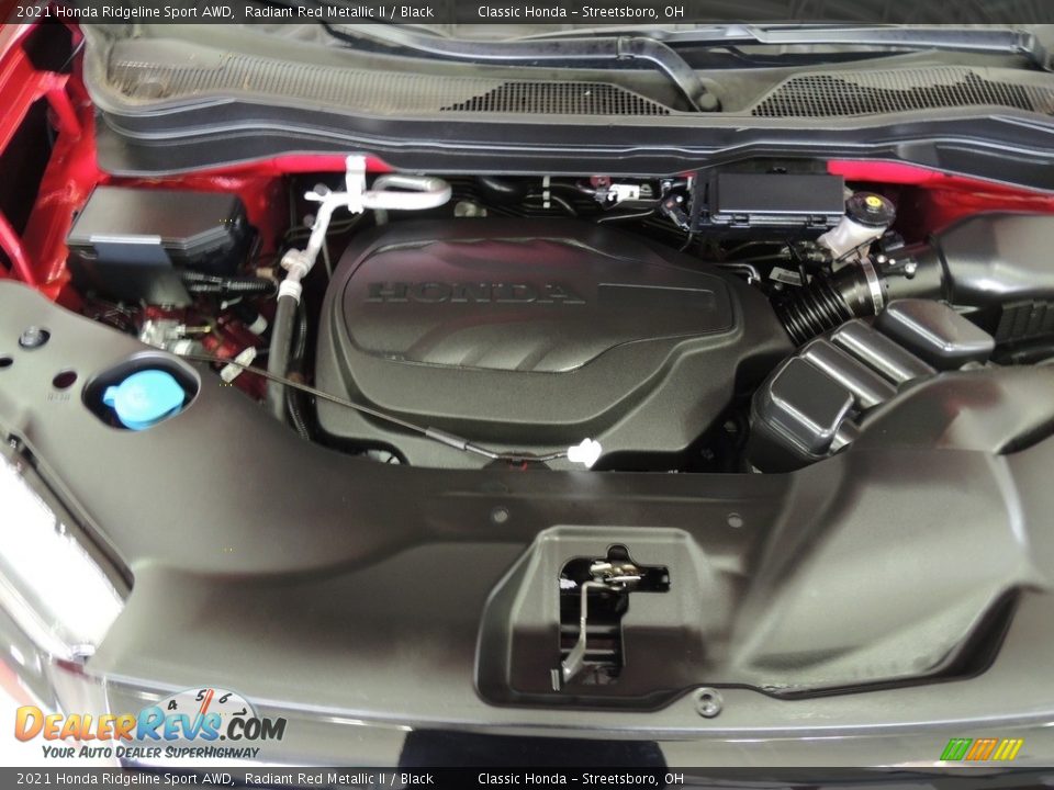2021 Honda Ridgeline Sport AWD Radiant Red Metallic II / Black Photo #16