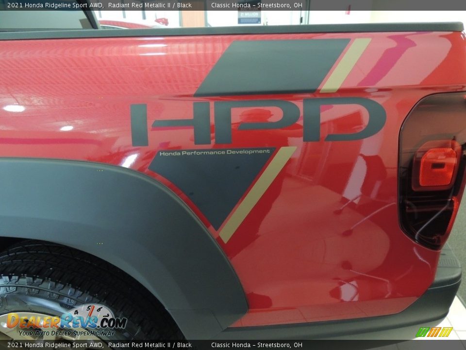 2021 Honda Ridgeline Sport AWD Radiant Red Metallic II / Black Photo #17