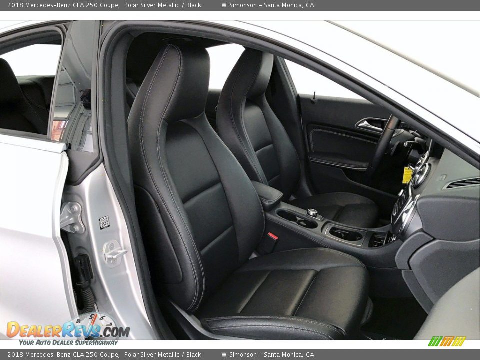 2018 Mercedes-Benz CLA 250 Coupe Polar Silver Metallic / Black Photo #6